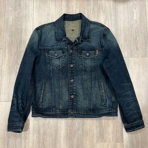 Joe's Jeans Men's Kelvin Blue Denim Jean Trucker Jacket Size Large